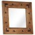 Espejo de madera maciza de acacia 50x50