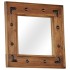 Espejo de madera maciza de acacia 50x50