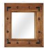 Espejo de madera maciza de acacia 50x50