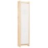 Biombo divisor de 6 paneles de tela color crema 240x170x4