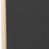 Biombo divisor de 4 paneles de tela gris 160x170x4