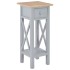 Mesa auxiliar de madera gris 27x27x65,5