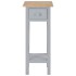 Mesa auxiliar de madera gris 27x27x65,5