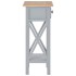 Mesa auxiliar de madera gris 27x27x65,5
