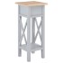 Mesa auxiliar de madera gris 27x27x65,5