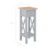 Mesa auxiliar de madera gris 27x27x65,5