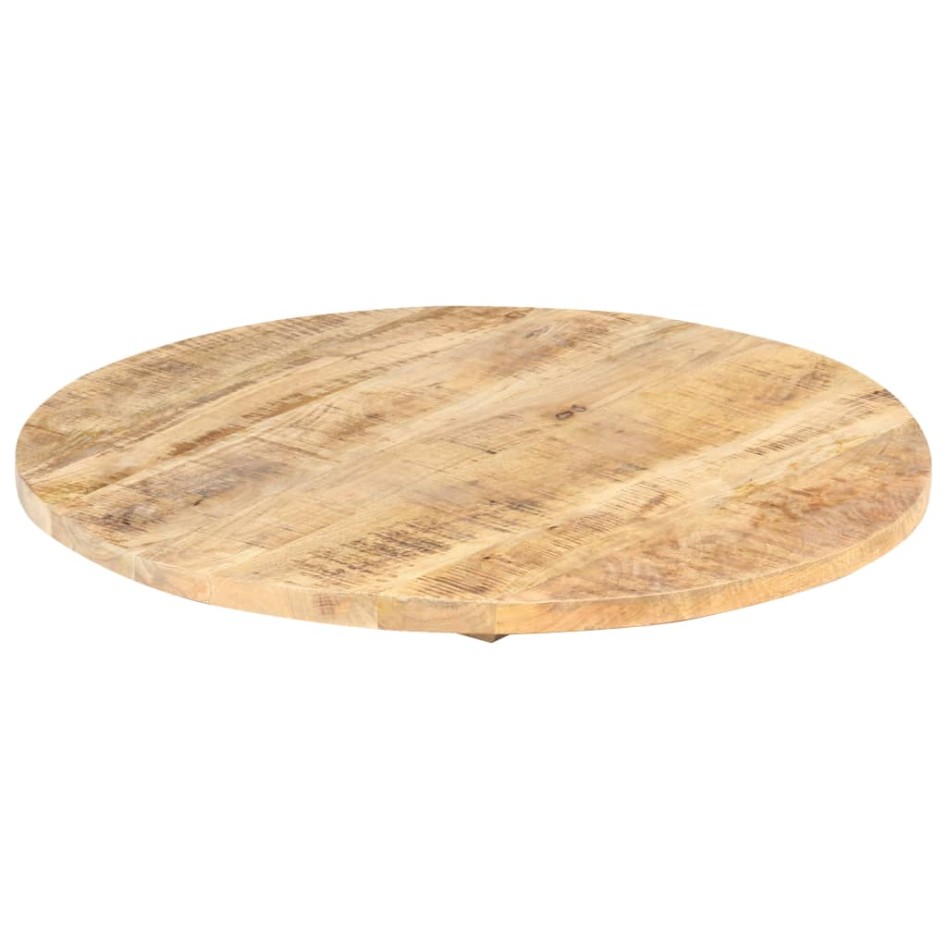 Superficie de mesa redonda madera maciza de mango 25-27 mm