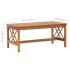 Mesa de centro de madera maciza de acacia 102x50x43