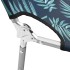 Tumbona plegable con cojín de cabeza acero estampado de