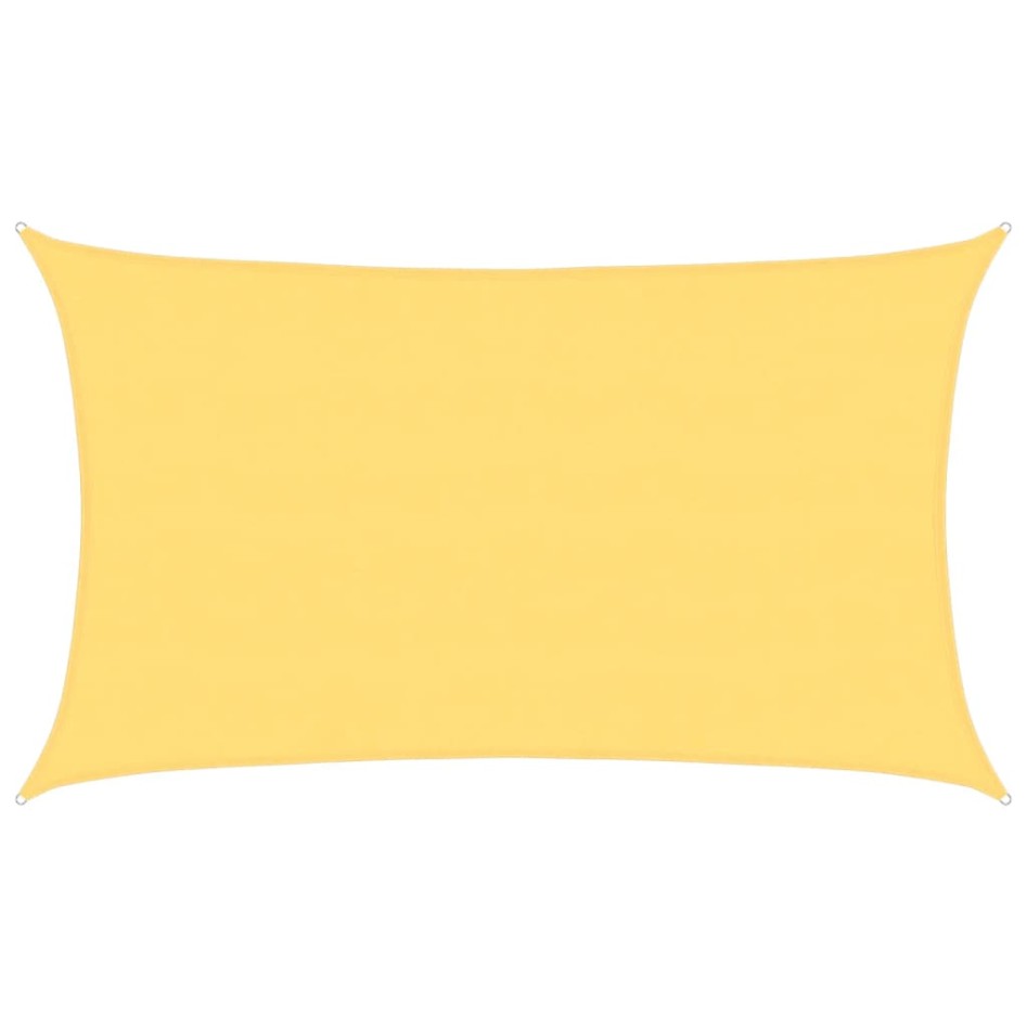 Toldo de vela beige HDPE 160 g/m² 5x8