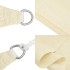 Toldo de vela crema HDPE 160 g/m² 4x7