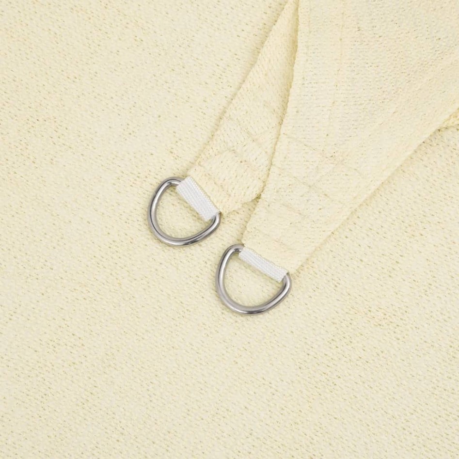 Toldo de vela crema HDPE 160 g/m² 5x7