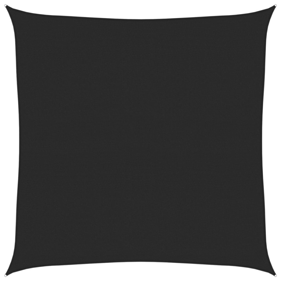 Toldo de vela negro HDPE 160 g/m² 5x5