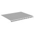 Tela de repuesto para toldo gris antracita y blanco 4,5x3,5