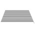 Tela de repuesto para toldo gris antracita y blanco 4,5x3,5