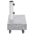Base de sombrilla granito gris claro 45x25x8,3