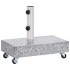 Base de sombrilla granito gris claro 45x25x8,3