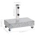 Base de sombrilla granito gris claro 45x25x8,3