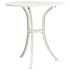 Mesa de jardín aluminio fundido blanco 62x62x65