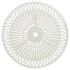 Mesa de jardín aluminio fundido blanco 62x62x65