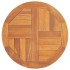 Superficie de mesa redonda madera maciza de teca 2,5 cm 50