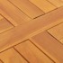 Superficie de mesa redonda madera maciza de teca 2,5 cm 50