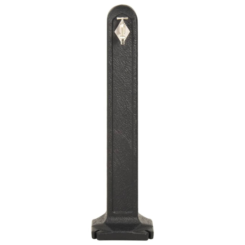 Cisterna de jardín con grifo aspecto de piedra gris