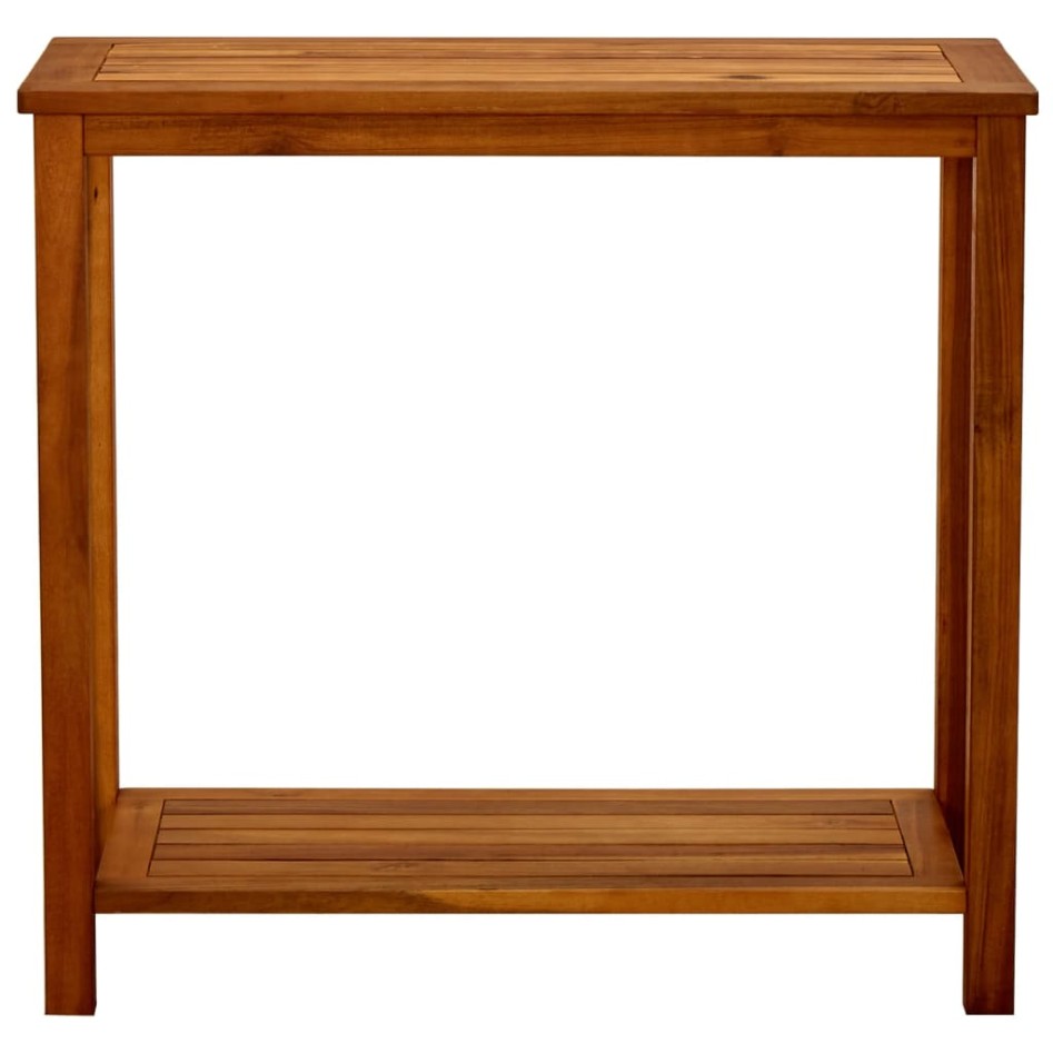 Mesa consola de jardín madera maciza de acacia 80x35x75