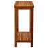 Mesa consola de jardín madera maciza de acacia 80x35x75
