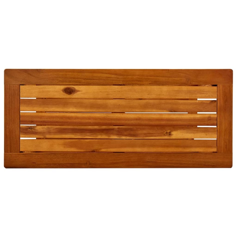Mesa consola de jardín madera maciza de acacia 80x35x75