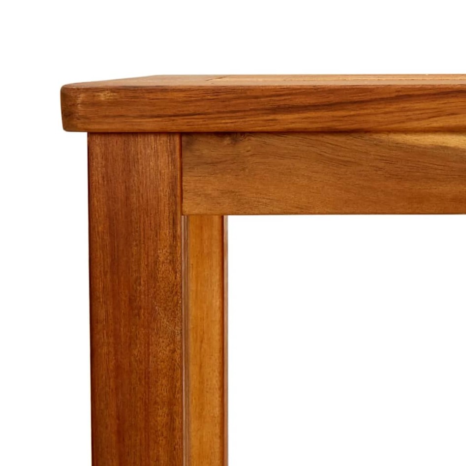 Mesa consola de jardín madera maciza de acacia 80x35x75