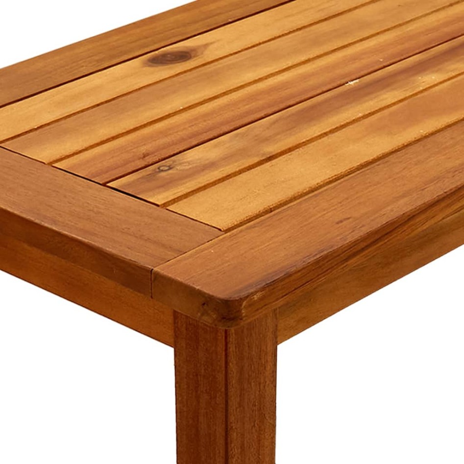 Mesa consola de jardín madera maciza de acacia 80x35x75