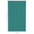 Panel para tejado acero galvanizado verde 12 unidades 80x45