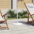 Base de sombrilla de hierro fundido blanco 45x45x30