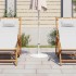 Base de sombrilla de hierro fundido blanco 45x45x30