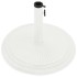 Base de sombrilla de hierro fundido blanco 45x45x30