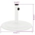 Base de sombrilla de hierro fundido blanco 45x45x30