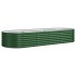 Jardinera arriate acero recubrimiento polvo verde 224x80x36