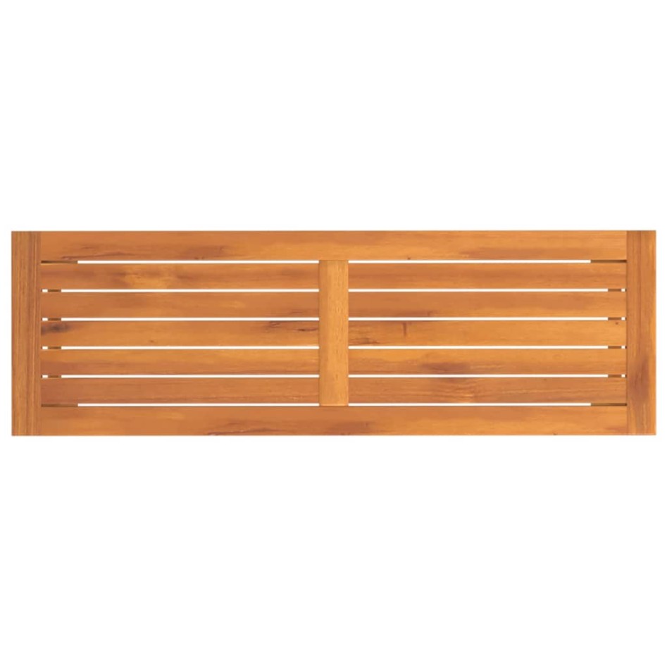 Banco de jardín madera maciza de acacia 110x35x45