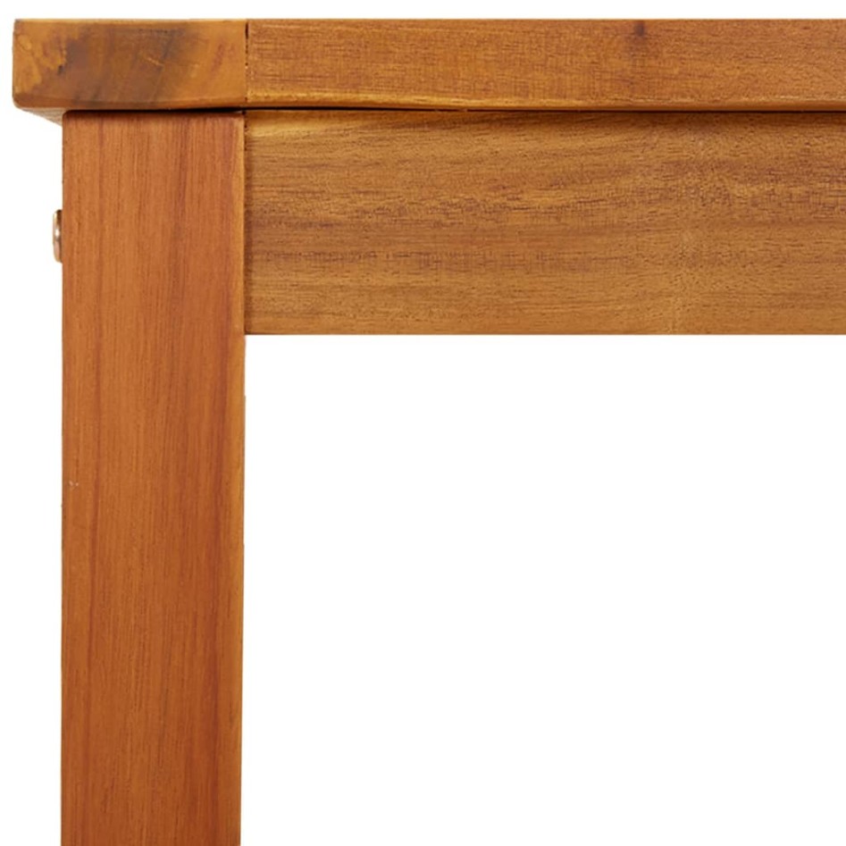 Banco de jardín madera maciza de acacia 110x35x45