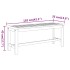 Banco de jardín madera maciza de acacia 110x35x45