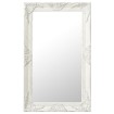 Espejo de pared estilo barroco blanco 50x80 cm