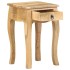 Mesita de noche de madera maciza de mango 28x28x46