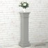 Soporte plantas pilar cuadrado clásico gris 17x17x66 cm