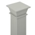 Soporte plantas pilar cuadrado clásico gris 17x17x66 cm