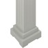Soporte plantas pilar cuadrado clásico gris 17x17x66 cm