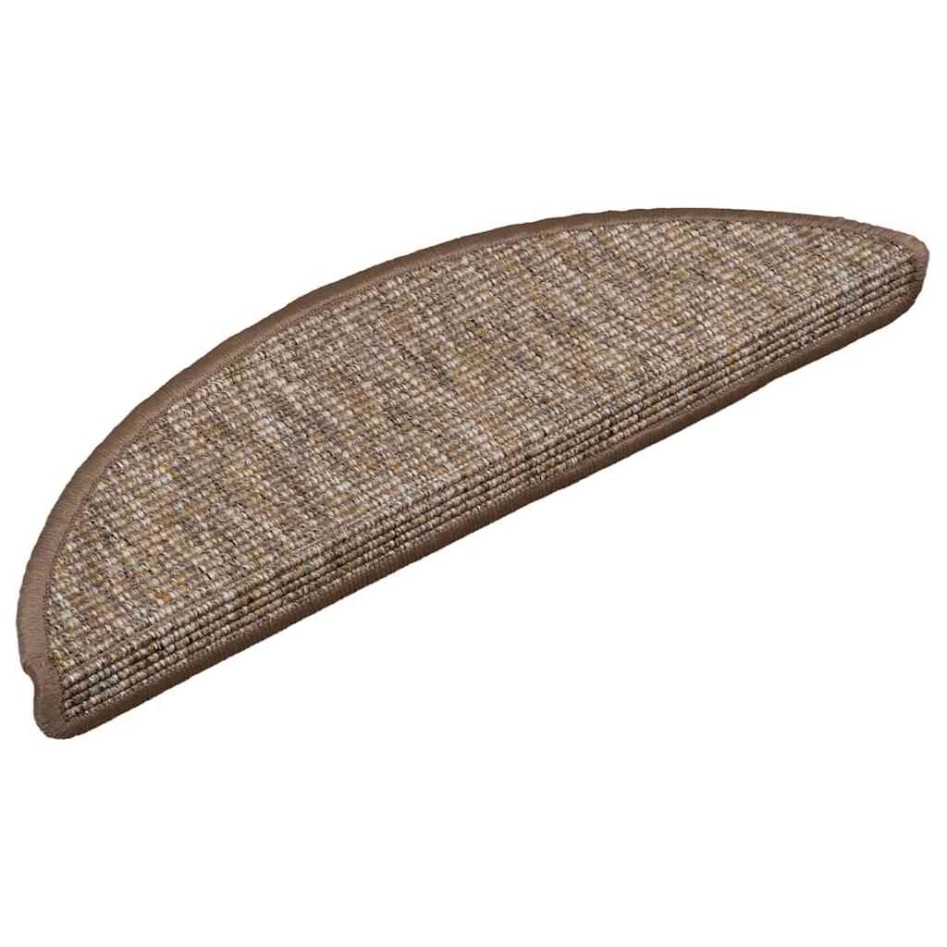 Alfombrilla autoadhesiva escalera 15 uds marrón claro