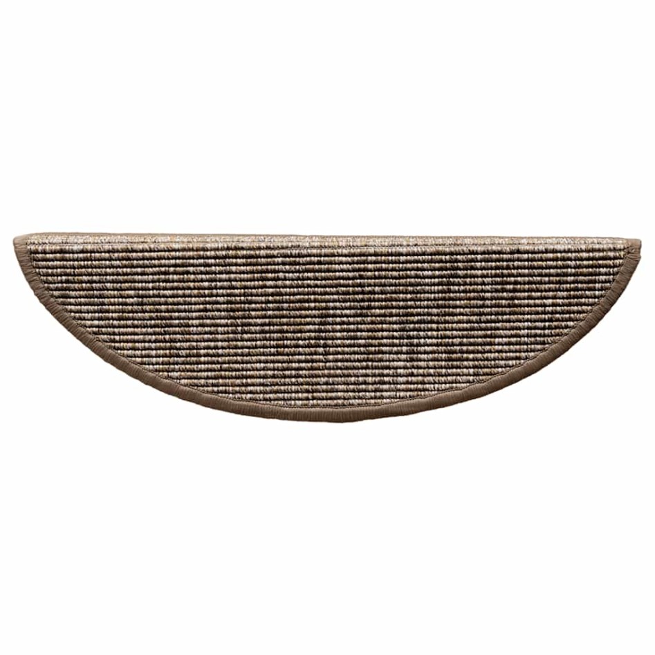 Alfombrilla autoadhesiva escalera 15 uds marrón claro