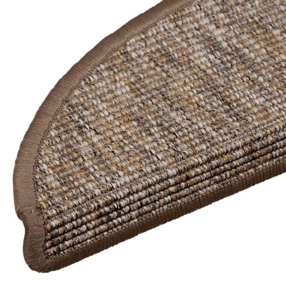 Alfombrilla autoadhesiva escalera 15 uds marrón claro