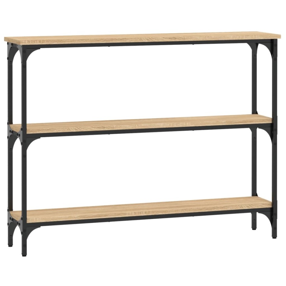 Mesa consola madera de ingeniería roble Sonoma 100x22,5x75